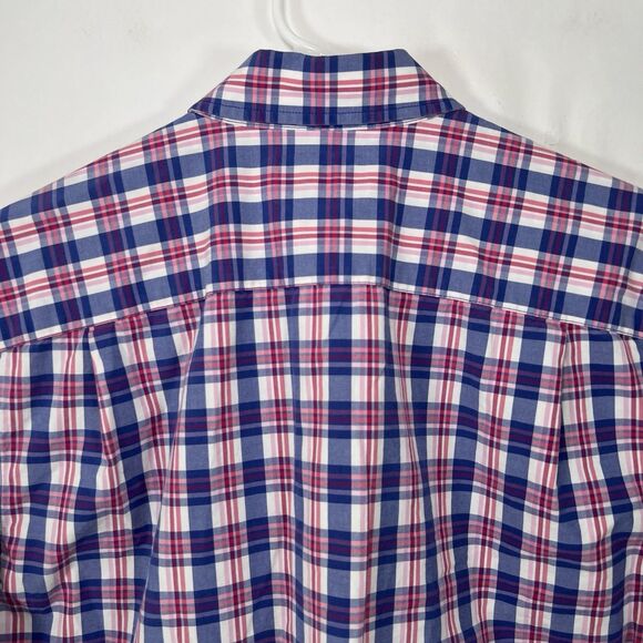 Southern Tide Classic Fit Button Down Shirt Mens Size Medium Blue Pink Plaid LS - Picture 10 of 11